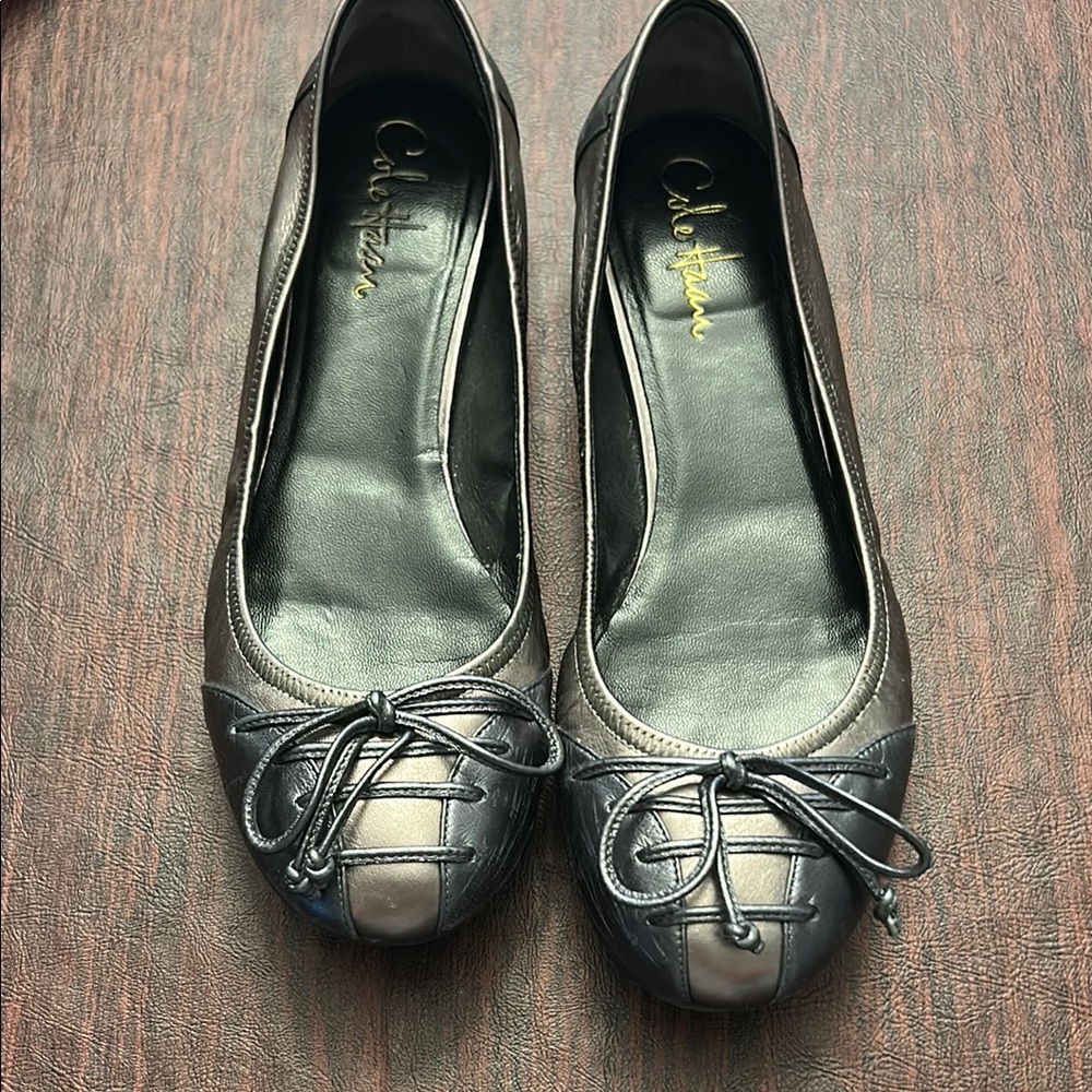 Cole Haan Women's silver and pewter Ballet Flats